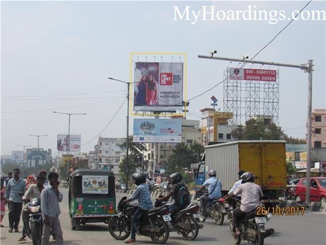Best OOH Ad agency in Hyderabad, Unipole Company at Miyapur Inside Dominos Pizza Hyderabad